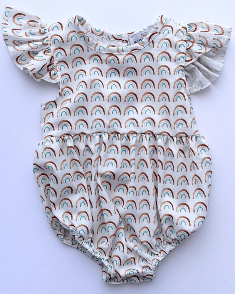 Klein Bubble Romper-Over the Rainbow