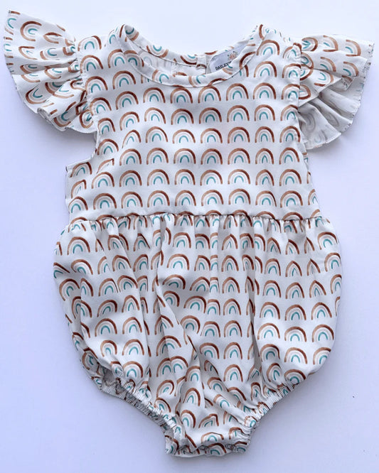 Klein Bubble Romper-Over the Rainbow