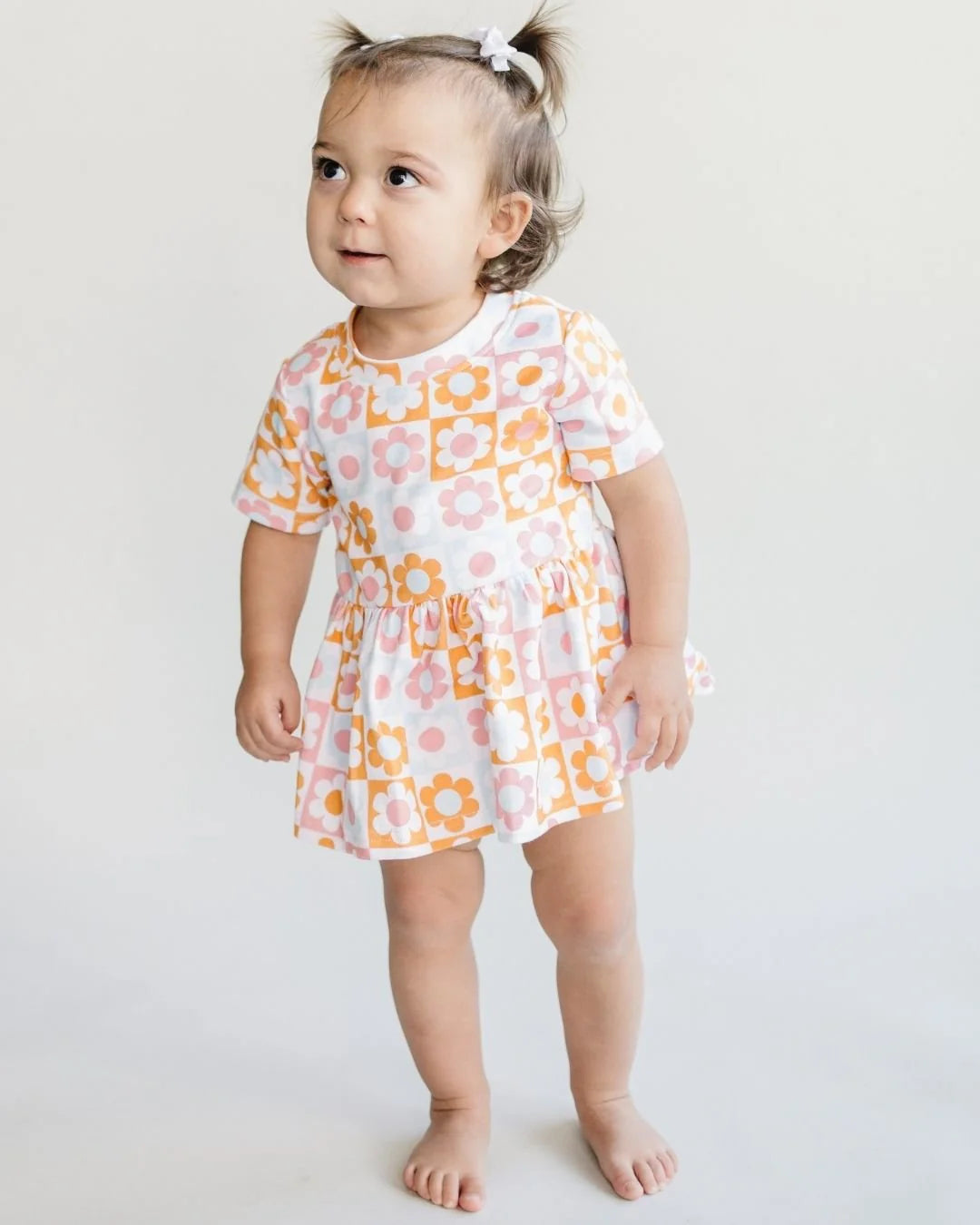 Cotton Peplum set- Checks and Flowers