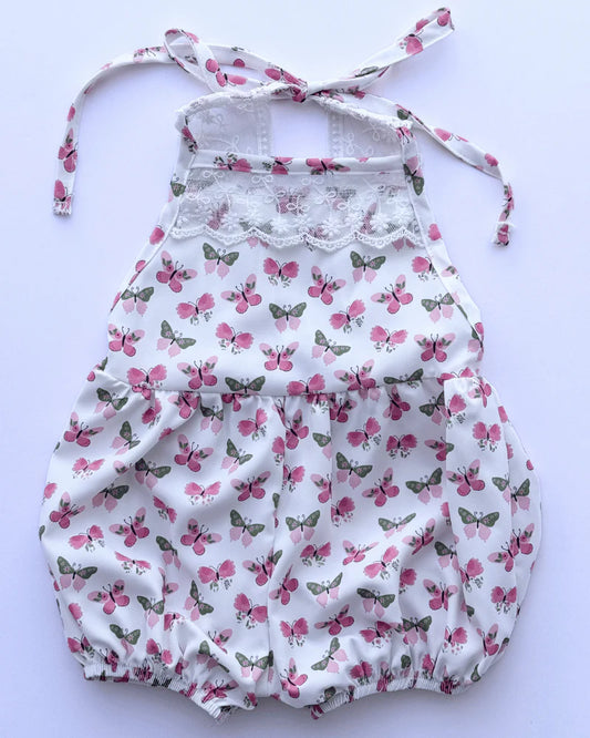 Felicity Bubble Romper-Garden Butterfly