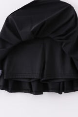 Black Pleats Active Skort