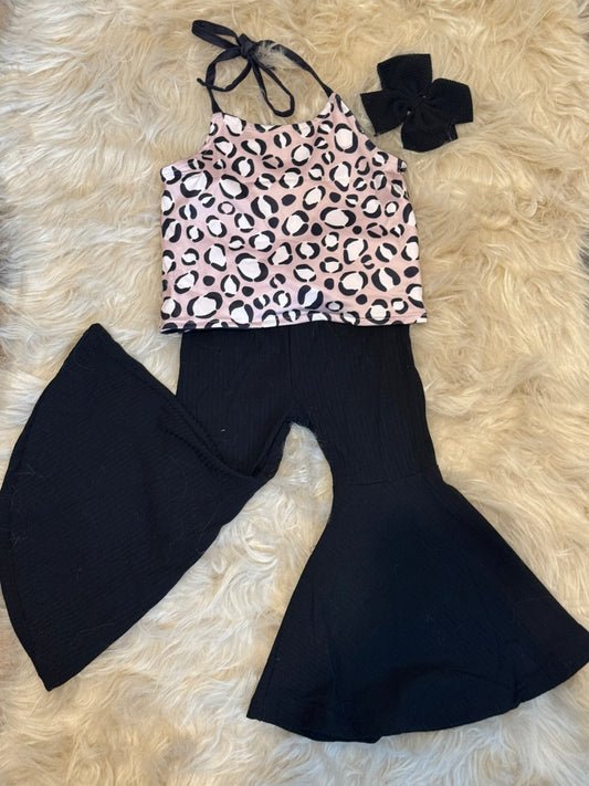 Cheetah Print Halter Set