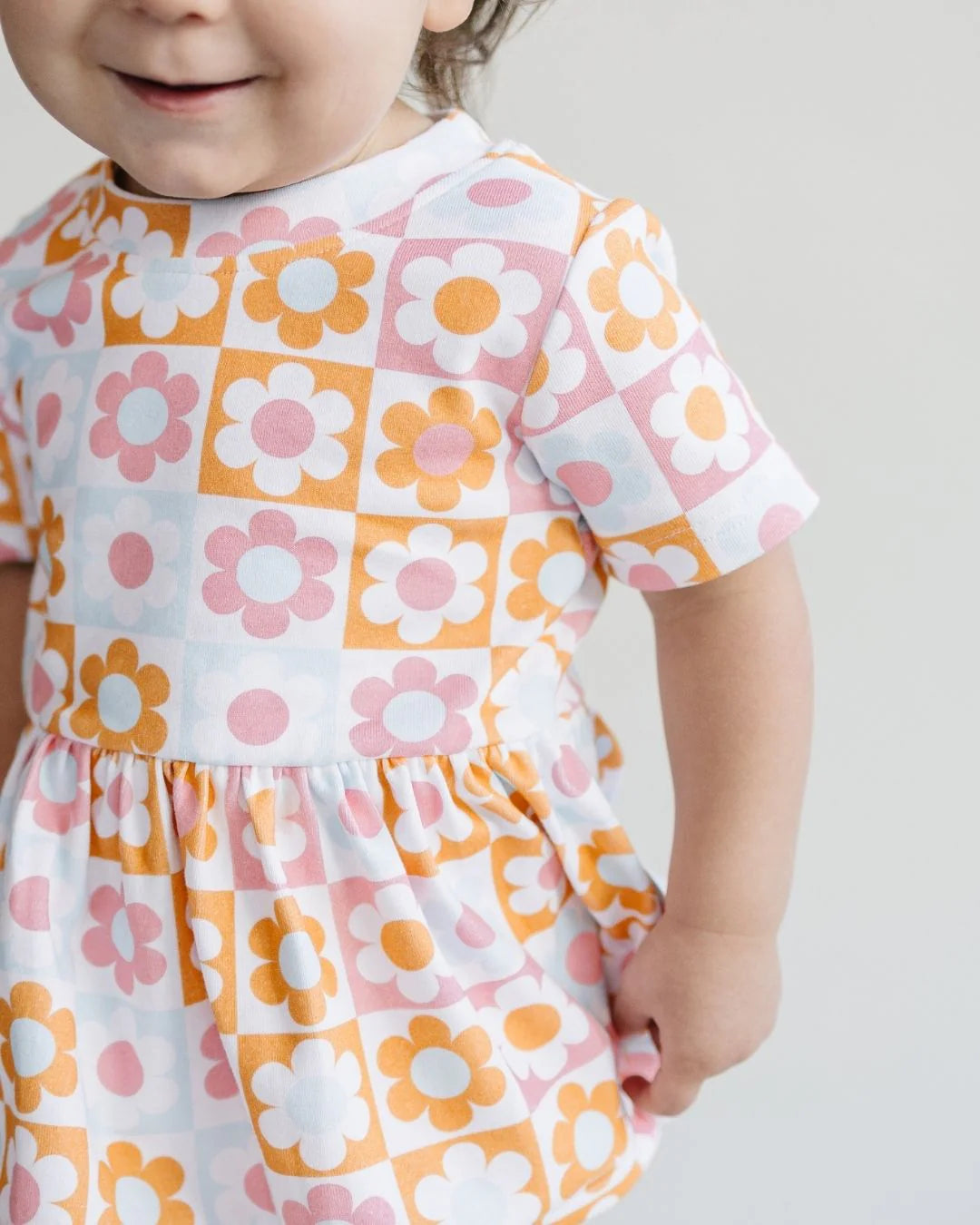 Cotton Peplum set- Checks and Flowers