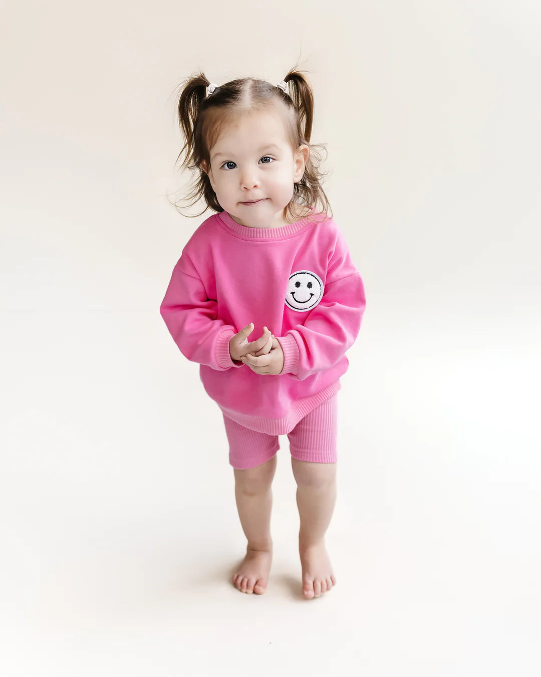 Biker Short Set-Pink