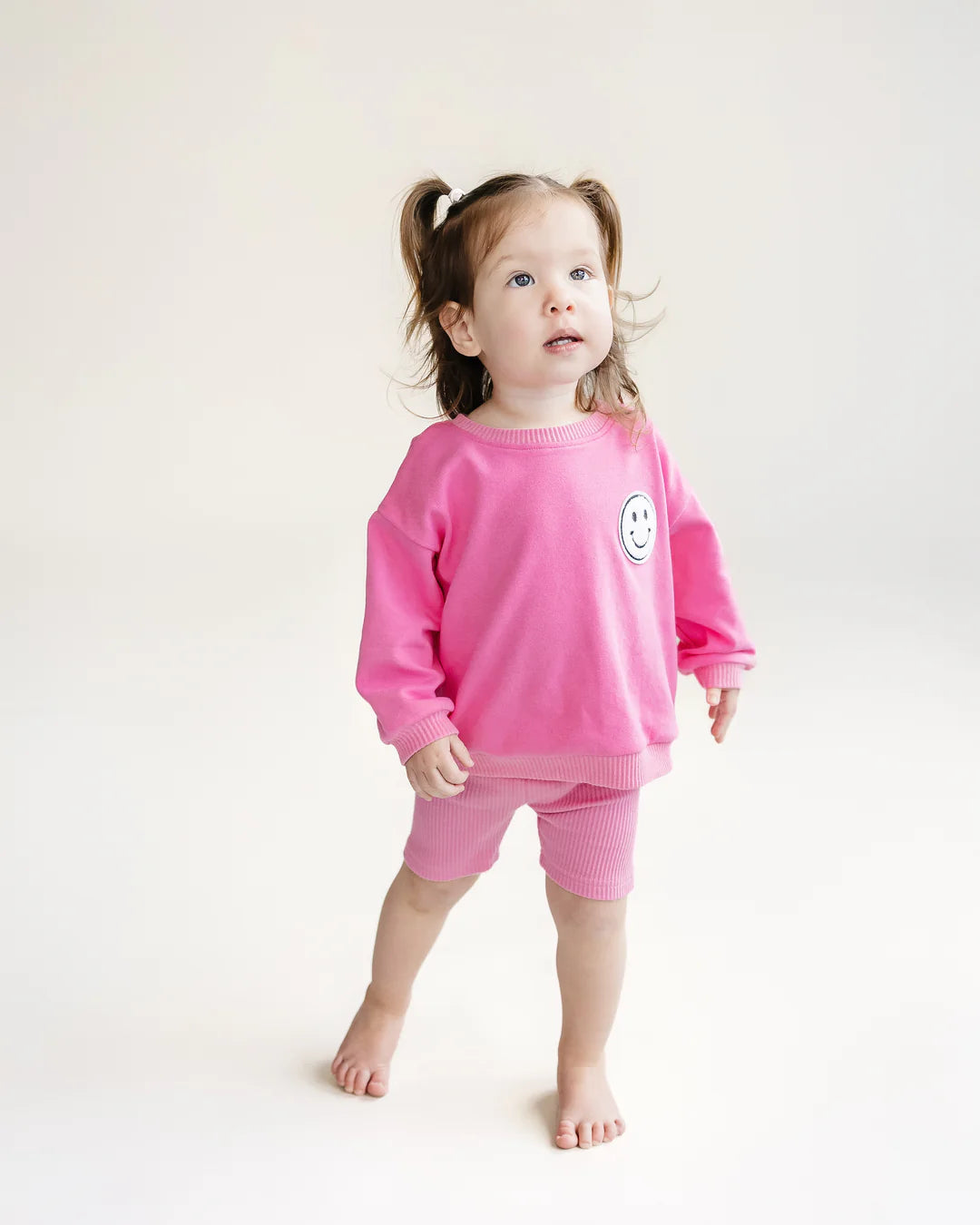 Biker Short Set-Pink