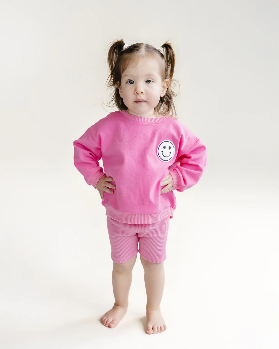 Biker Short Set-Pink
