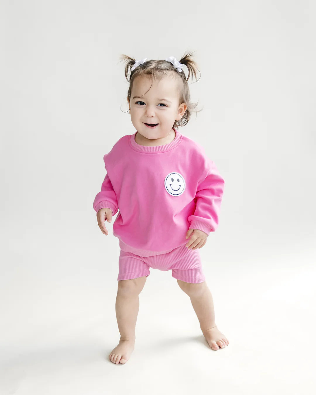 Biker Short Set-Pink