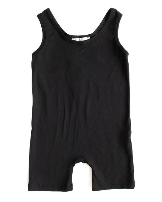 Gigi Bikeshort Romper-Black