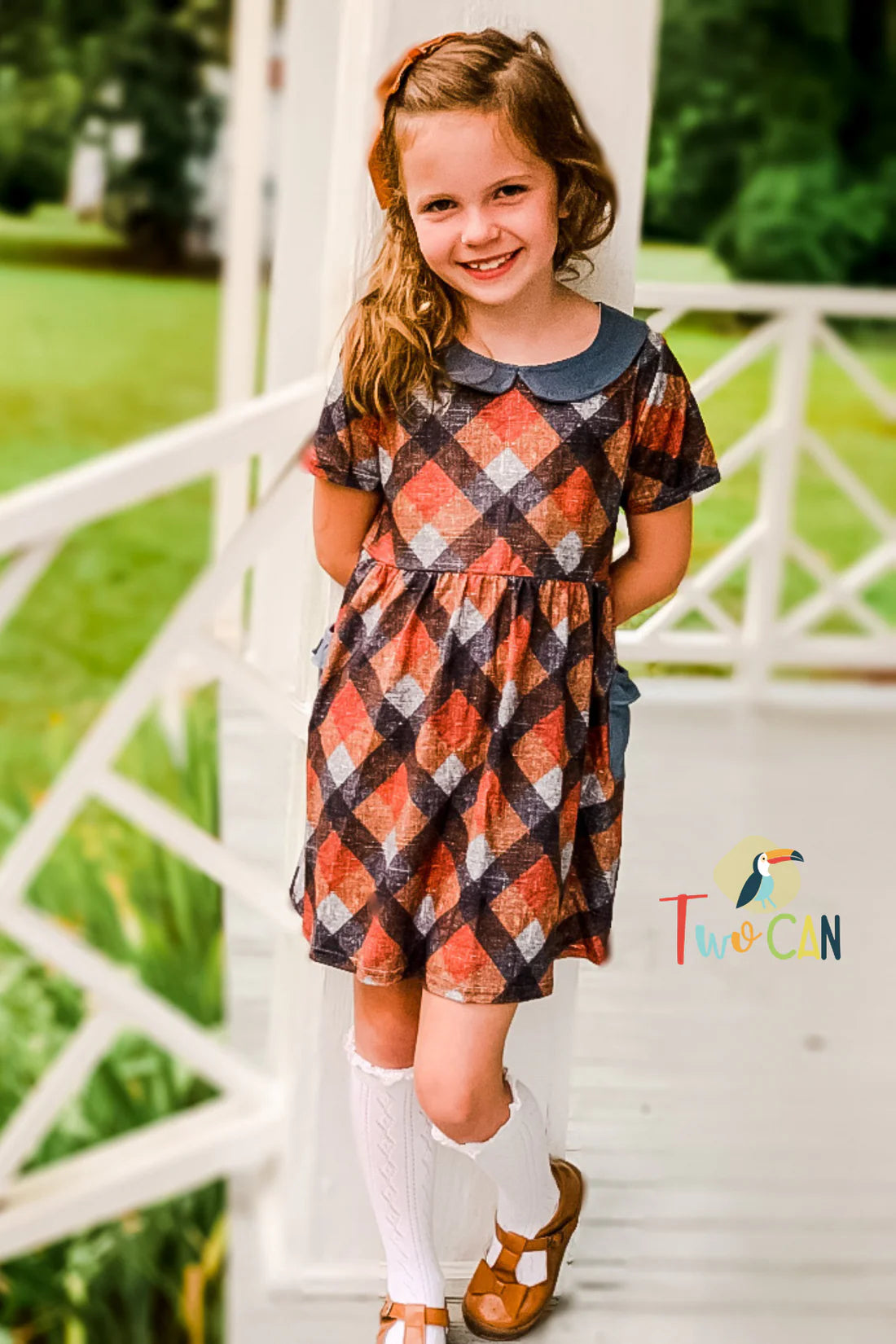 Textured Plaid Dress