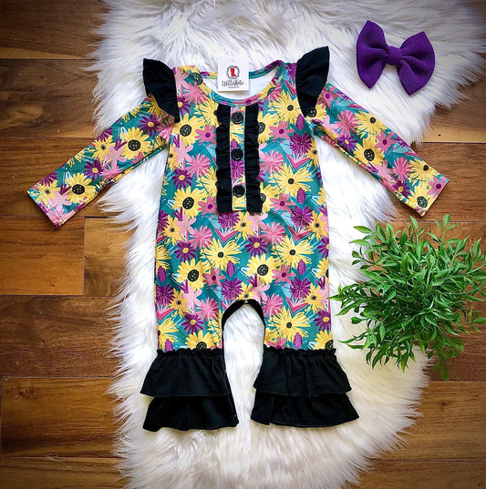 Sunflowers & Daisies Infant Romper