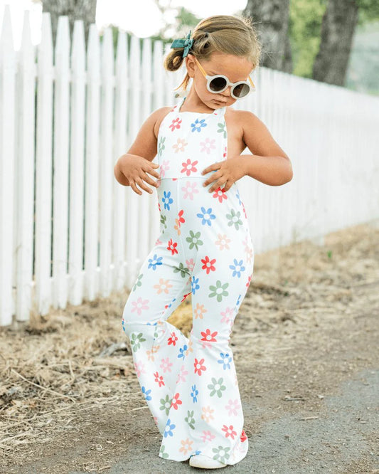 Summer Blooms Bell Bottom Jumpsuit