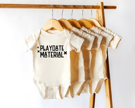 Playdate Material | 100% Cotton Baby Bodysuit