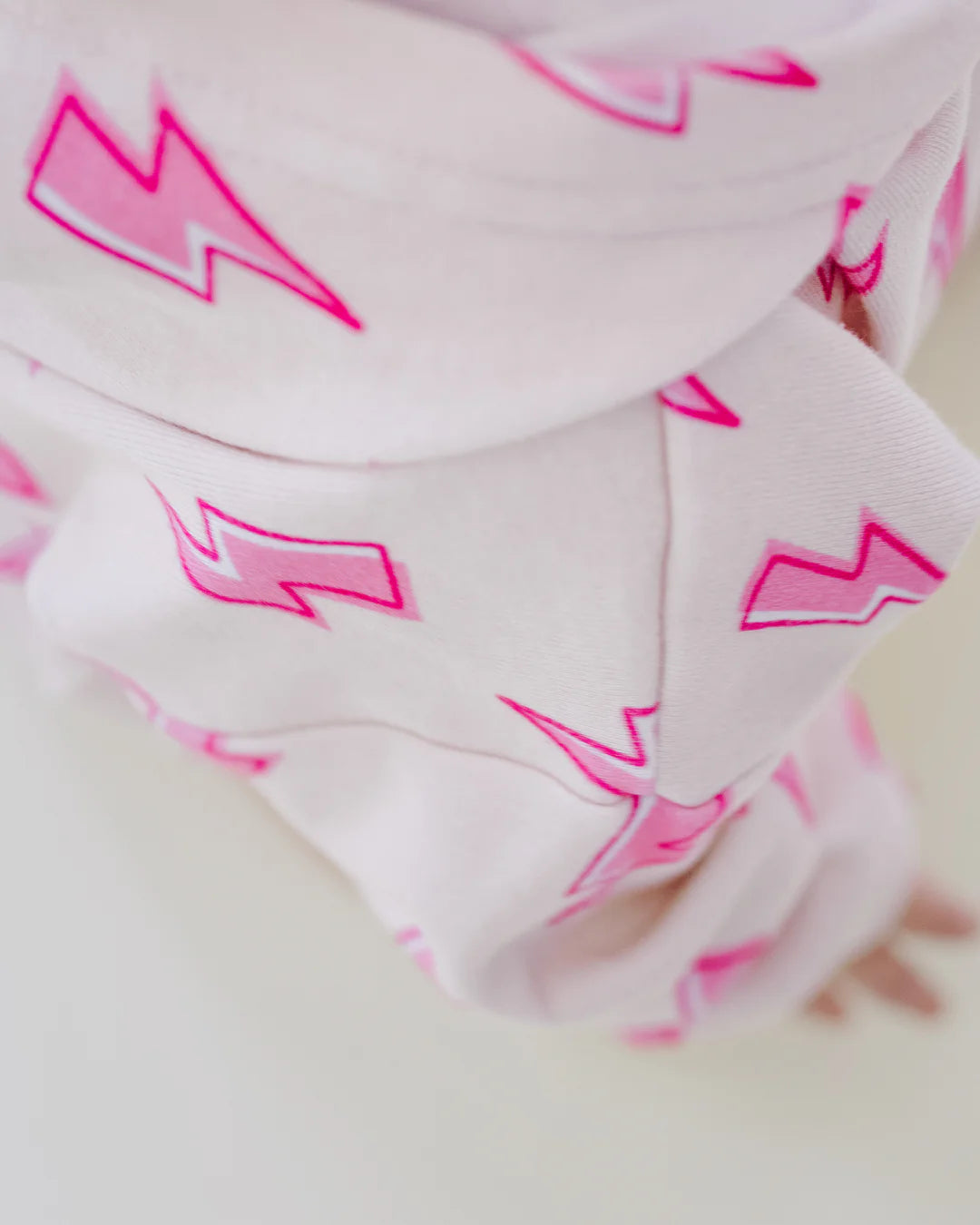 Hooded Bubble Romper-Pink Bolts