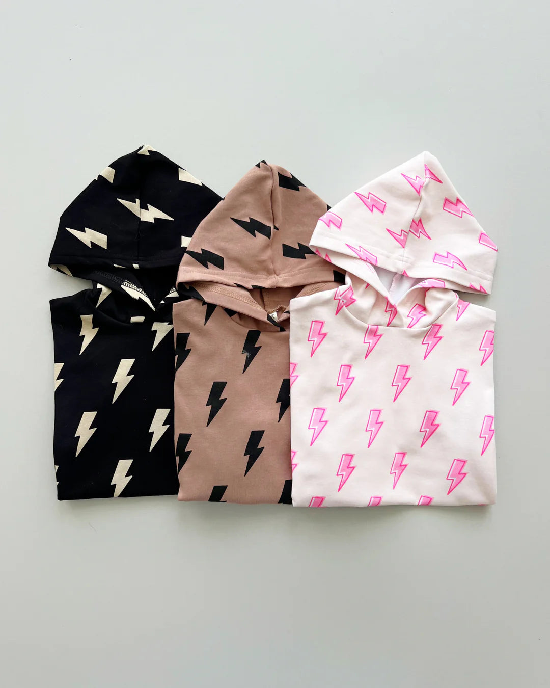 Hooded Bubble Romper-Pink Bolts