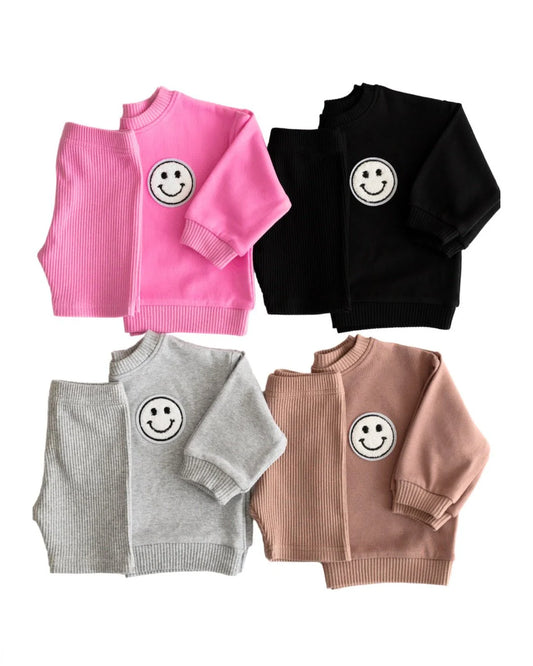 Biker Short Set-Pink